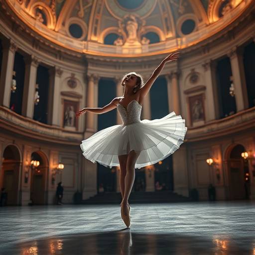 Image du clip vidéo 'Rêves Parisiens' montrant une danseuse de ballet se produisant devant l'Opéra Garnier
